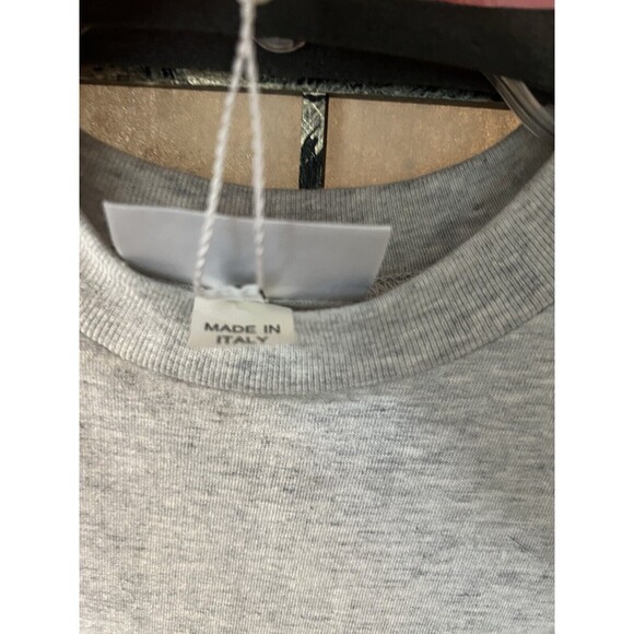 Genuine Valentino Sport Crew Neck T-Shirt Tee Gray Short Sleeve Men’s Sm NWT - Picture 9 of 12